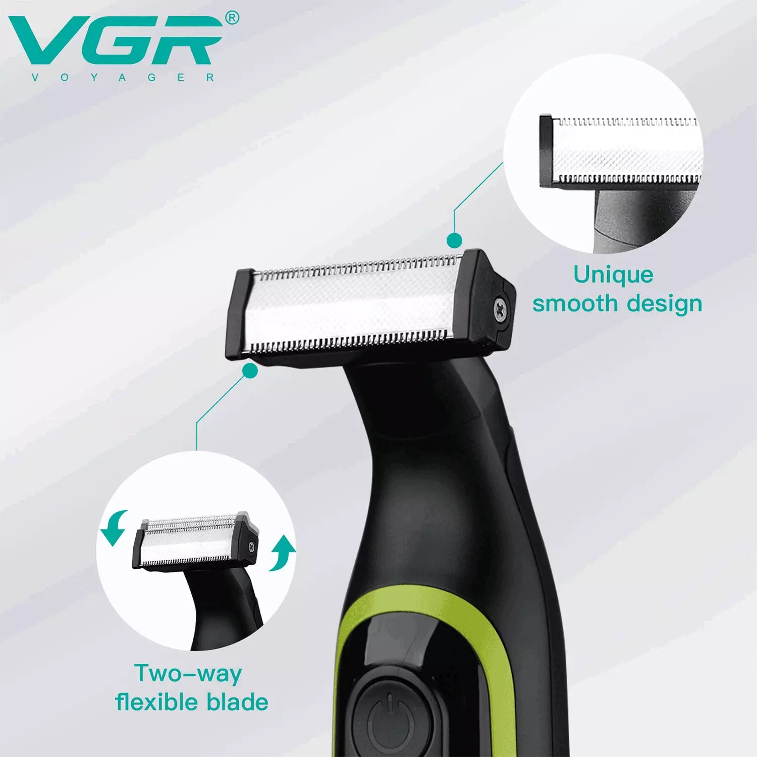 VGR V-017 Men's Electric Beard Shaver, Black